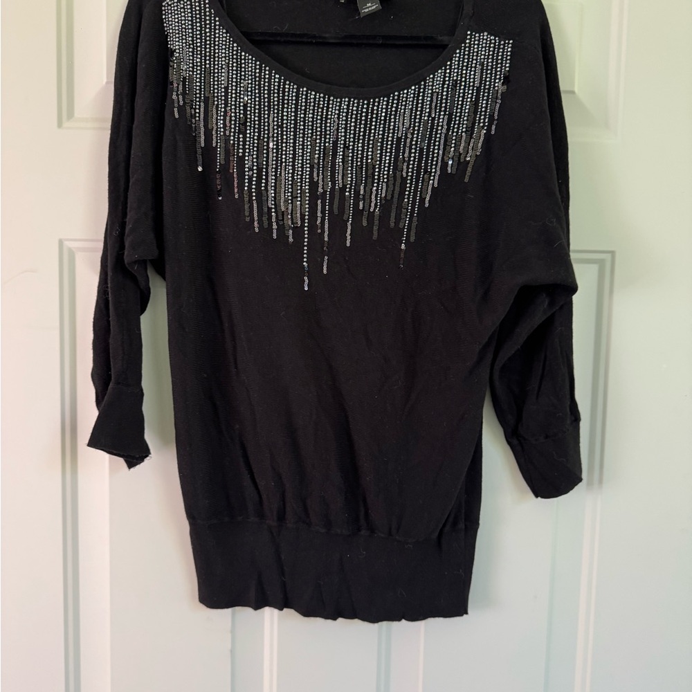 White House Black Market Black Women's Sweater